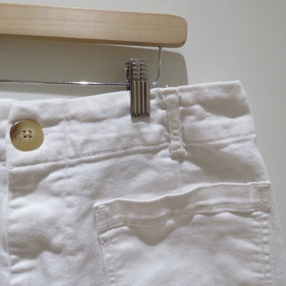 ANTHROPOLOGIE The Colette Shorts by Maeve: Denim Edition in White Preppy Sailor - Picture 4 of 14